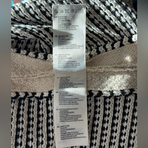 Varley Anthropologie Women's Large Knowles Textured Knit Sweater Vest Birch - Picture 9 of 12